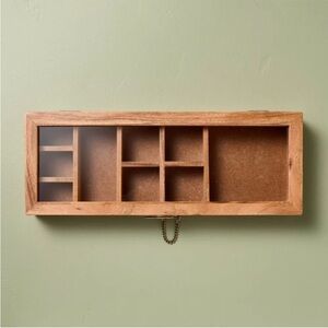 XL Wood Curio Collectables Box - Hearth & Hand with Magnolia NEW